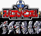 Super Robot Pinball Title Screen
